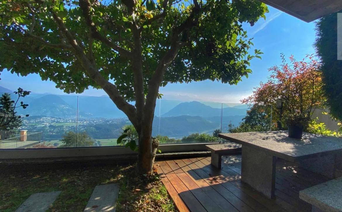 Family Suite With Garden And Amaizing View To Lugano Cademario Exterior foto